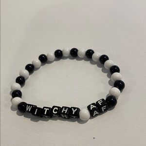 Black and White Beaded Bracelet